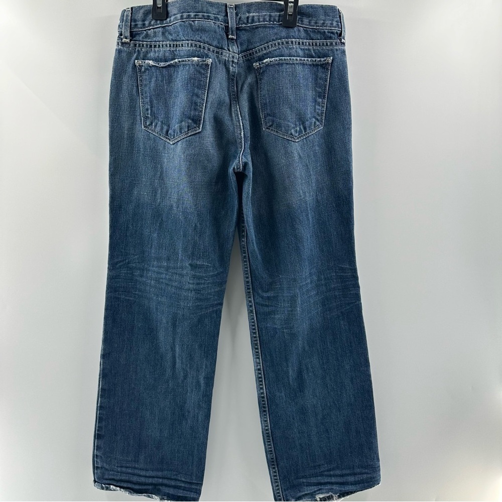 Old Navy Vintage Boy Cut Jeans – Size 10 Short, Medium/Dark Wash, 100% Cotton - Picture 7 of 9